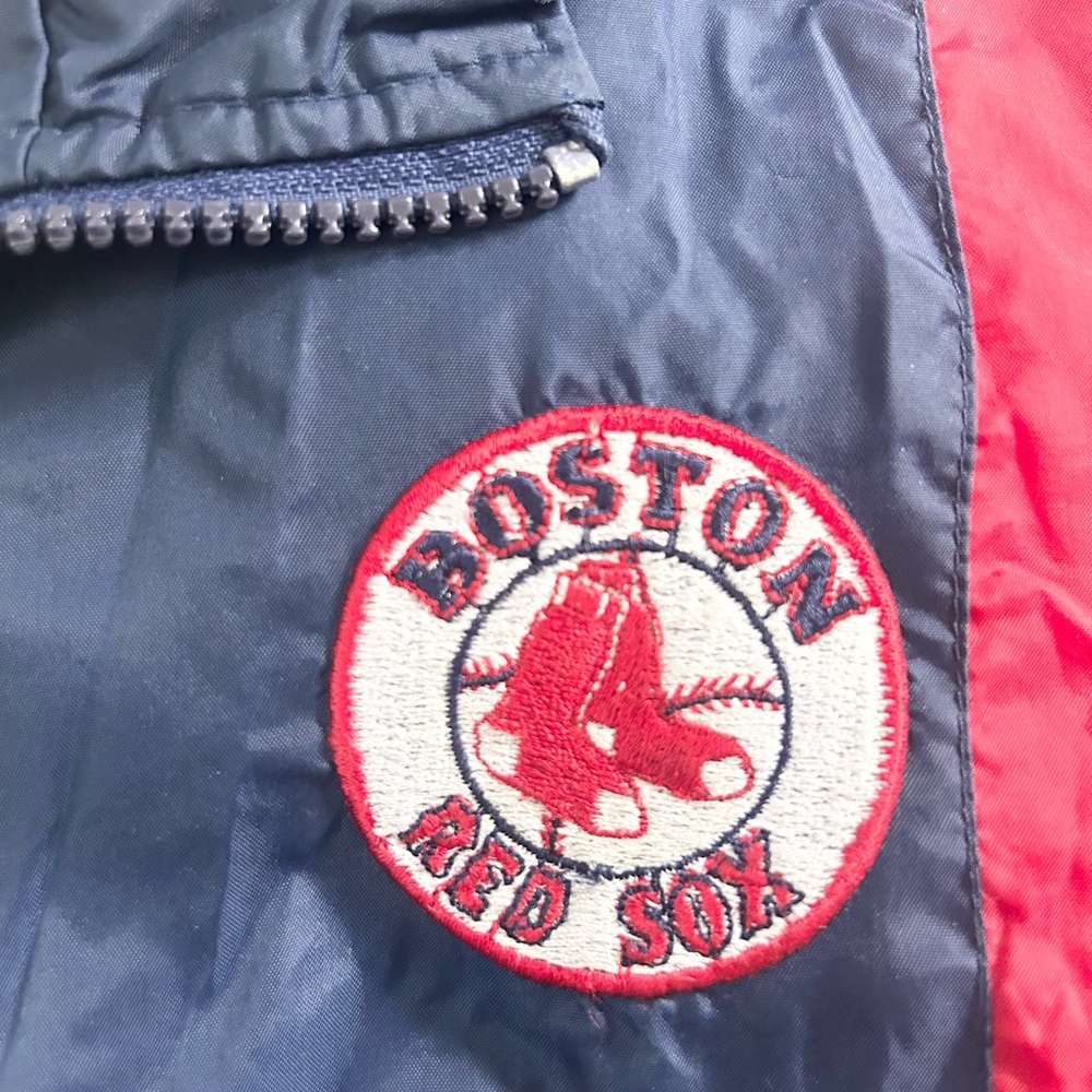 Kids Navy and Red Boston Red Sox Windbreaker Jacket - Picture 3 of 5